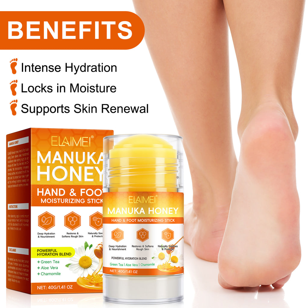 Cross-Border Elaimei Manuka Honey Hand and Foot Care Stick Moisturizing Prevents Dryness and Cracking Moisturizing Skin Solid Cream