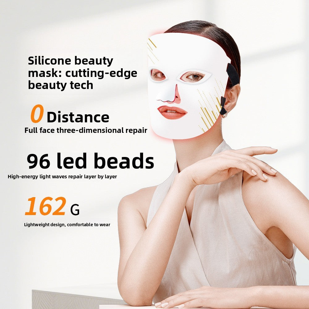 Wireless led silicone beauty mask