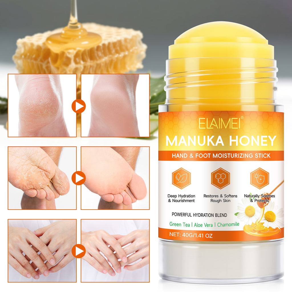 Cross-Border Elaimei Manuka Honey Hand and Foot Care Stick Moisturizing Prevents Dryness and Cracking Moisturizing Skin Solid Cream