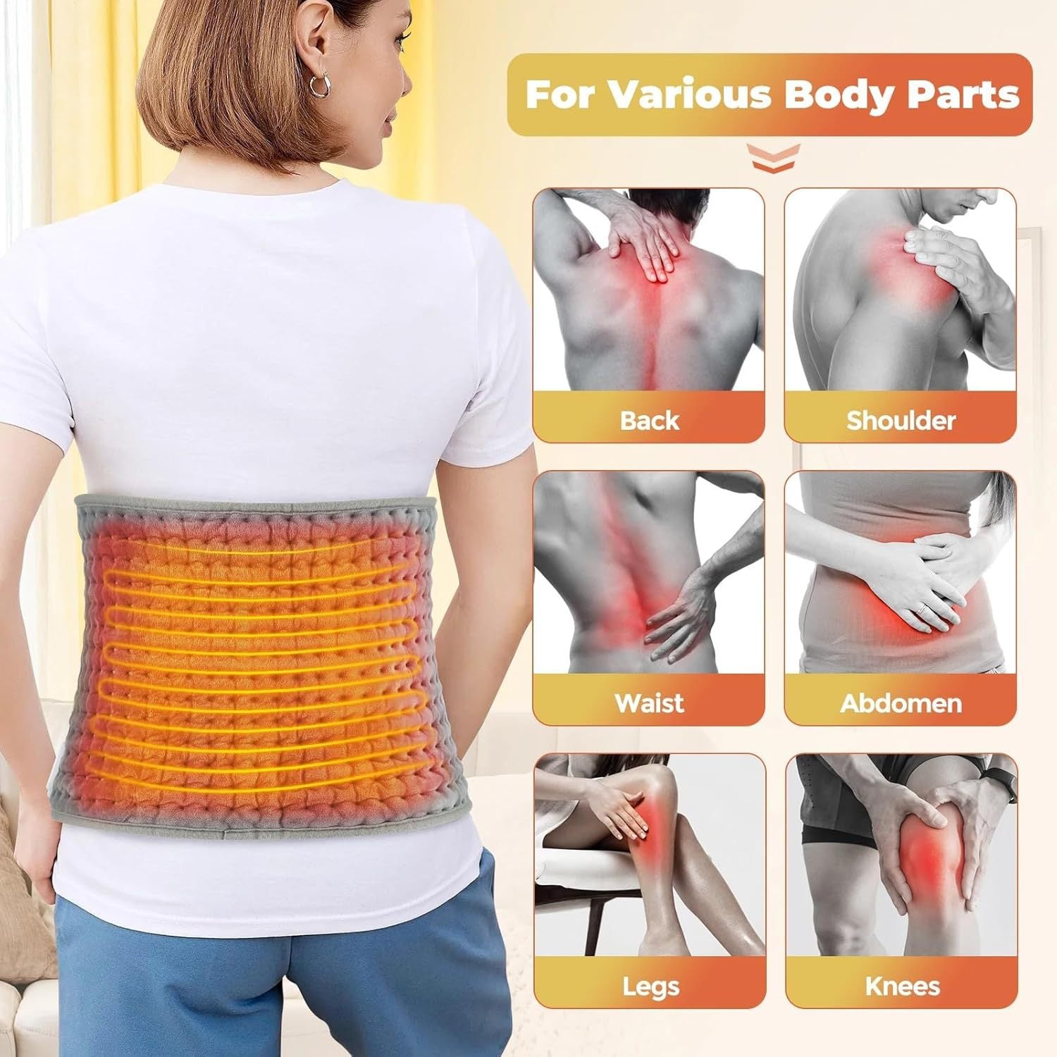 Heating Pad Waist Belt