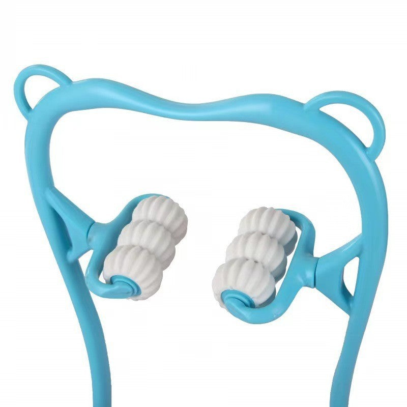 Manual Cervical Neck Massager with 6 Wheels