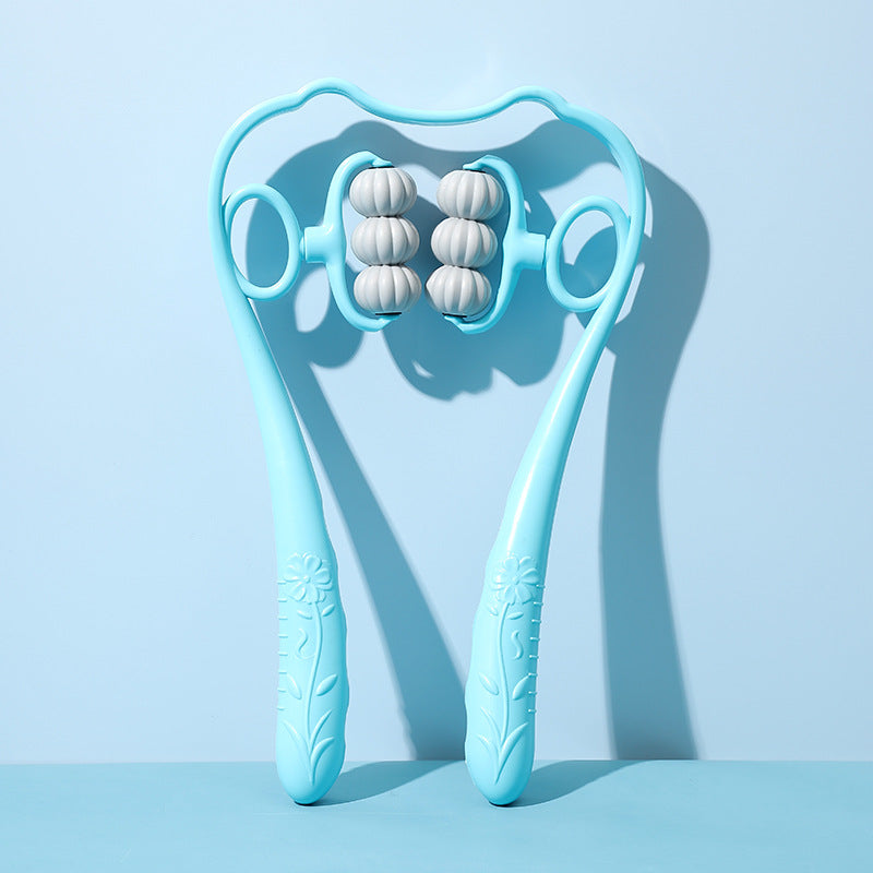 Manual Cervical Neck Massager with 6 Wheels
