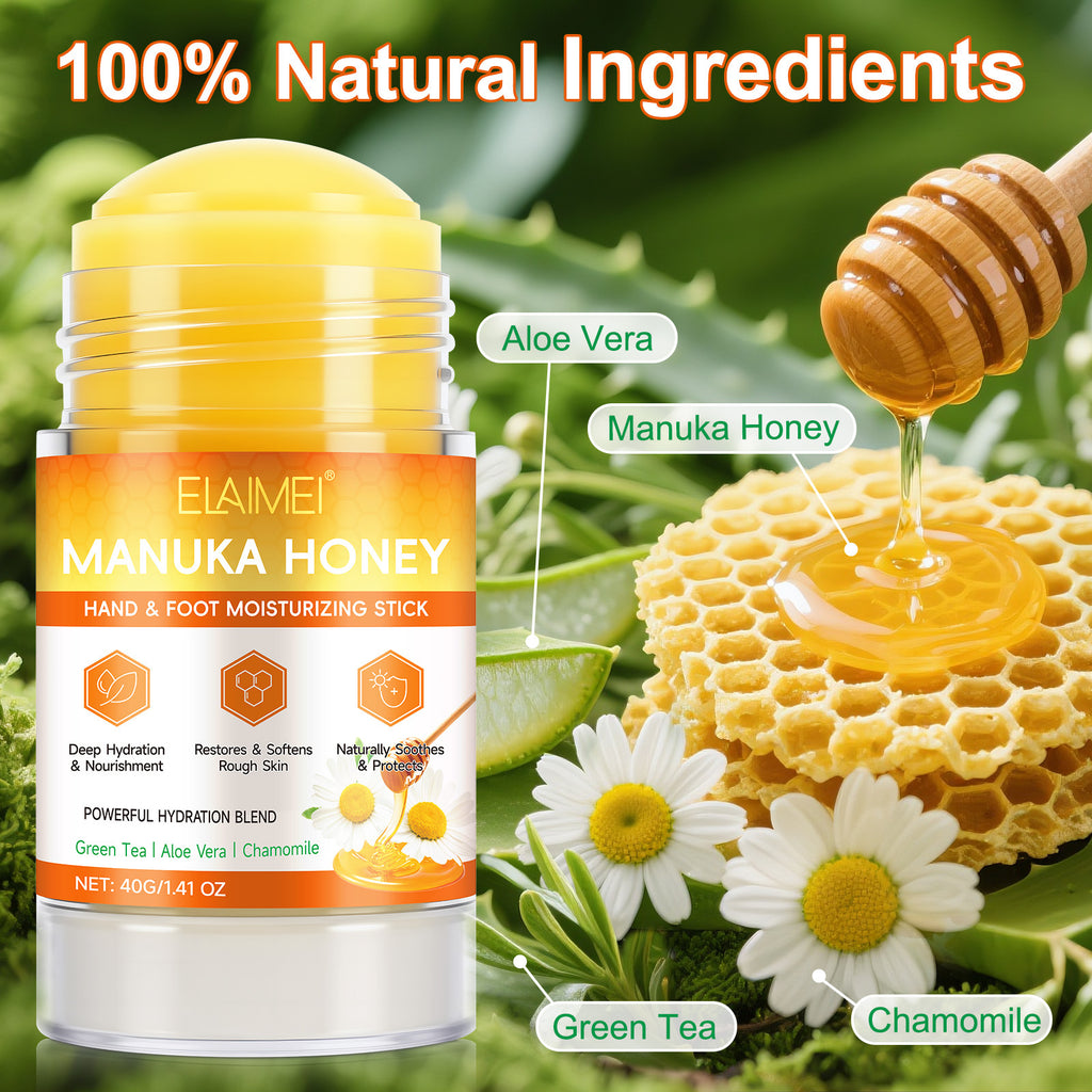 Cross-Border Elaimei Manuka Honey Hand and Foot Care Stick Moisturizing Prevents Dryness and Cracking Moisturizing Skin Solid Cream