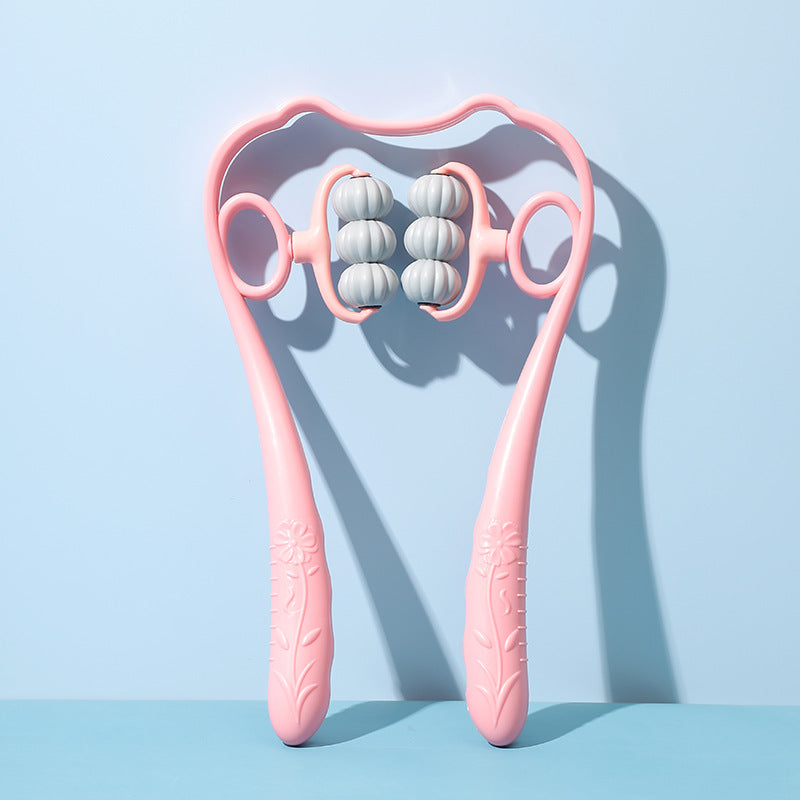 Manual Cervical Neck Massager with 6 Wheels