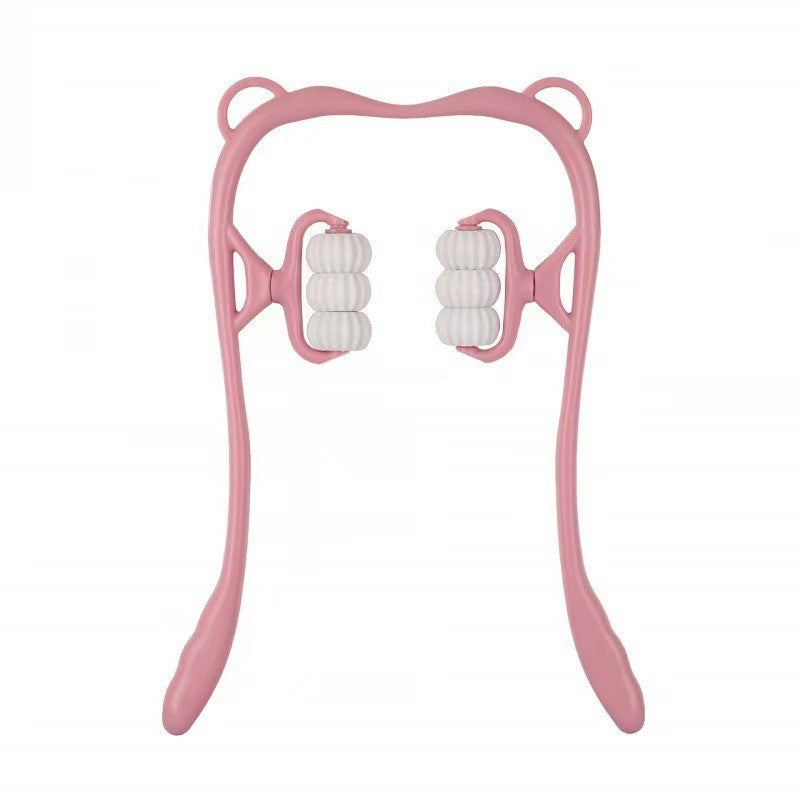 Manual Cervical Neck Massager with 6 Wheels