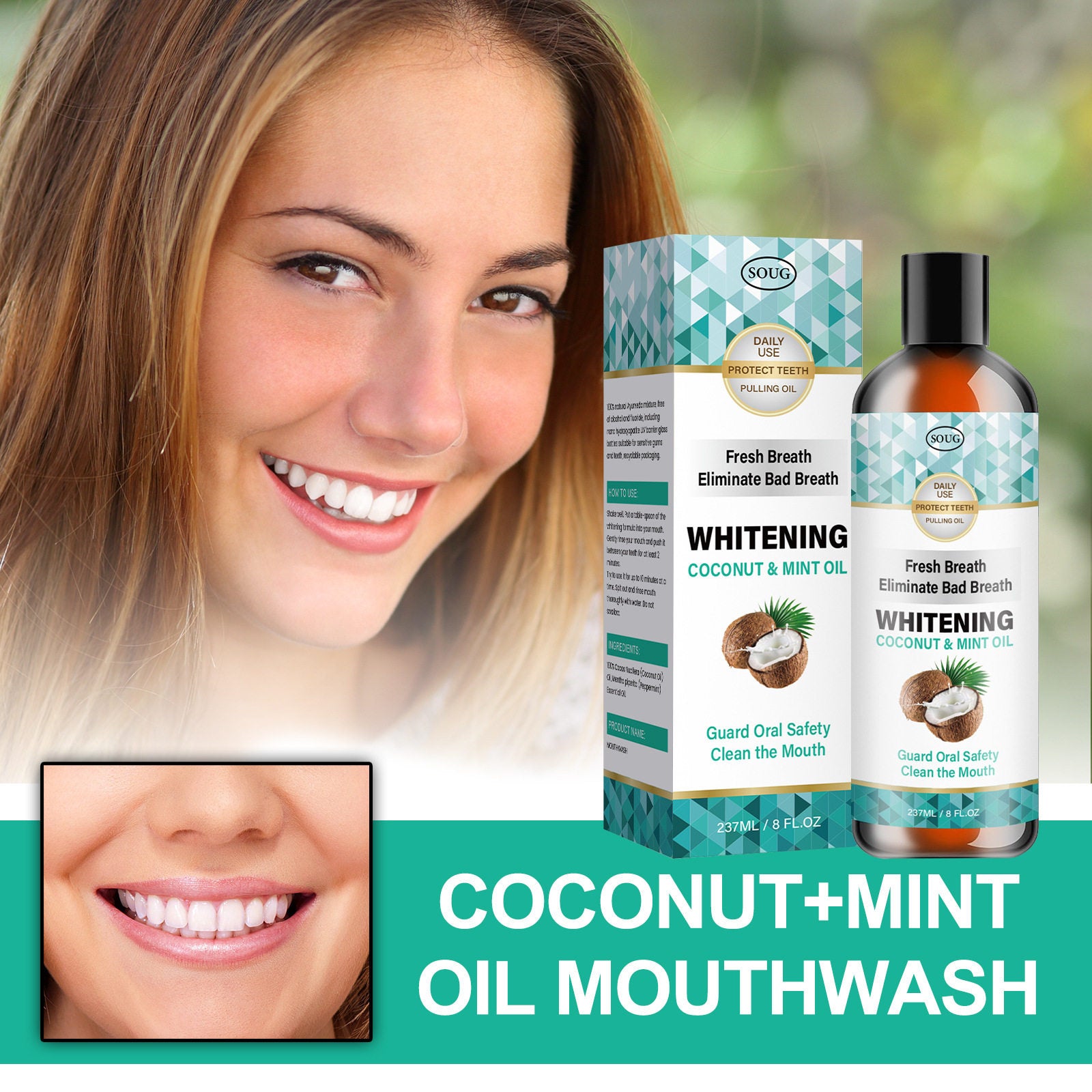 Coconut Mouthwash Fresh Care Cleans