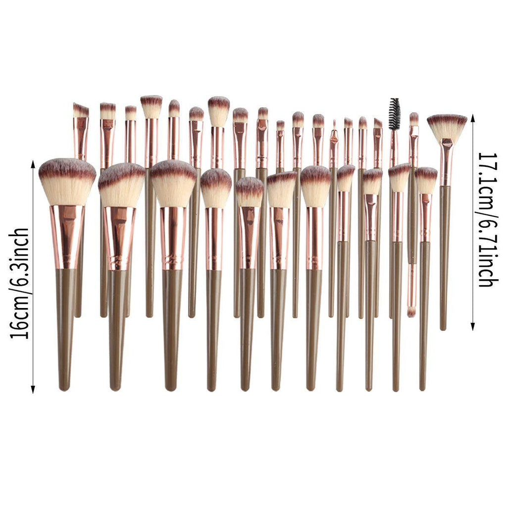 Makeup brushes, powder puffs, and beauty tools