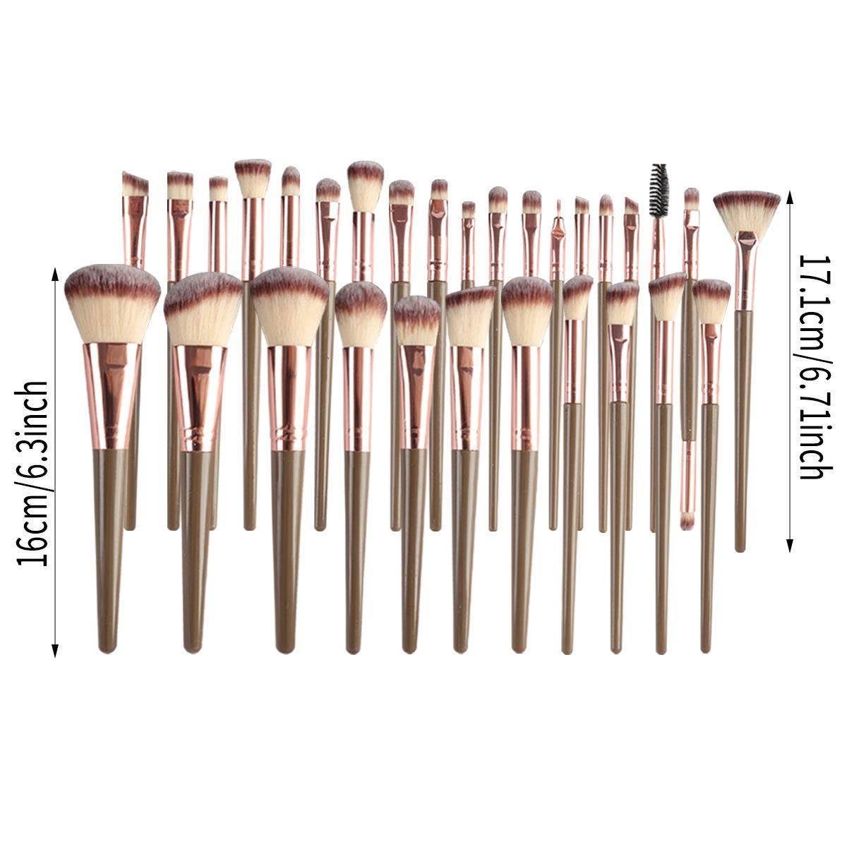 Makeup brushes, powder puffs, and beauty tools