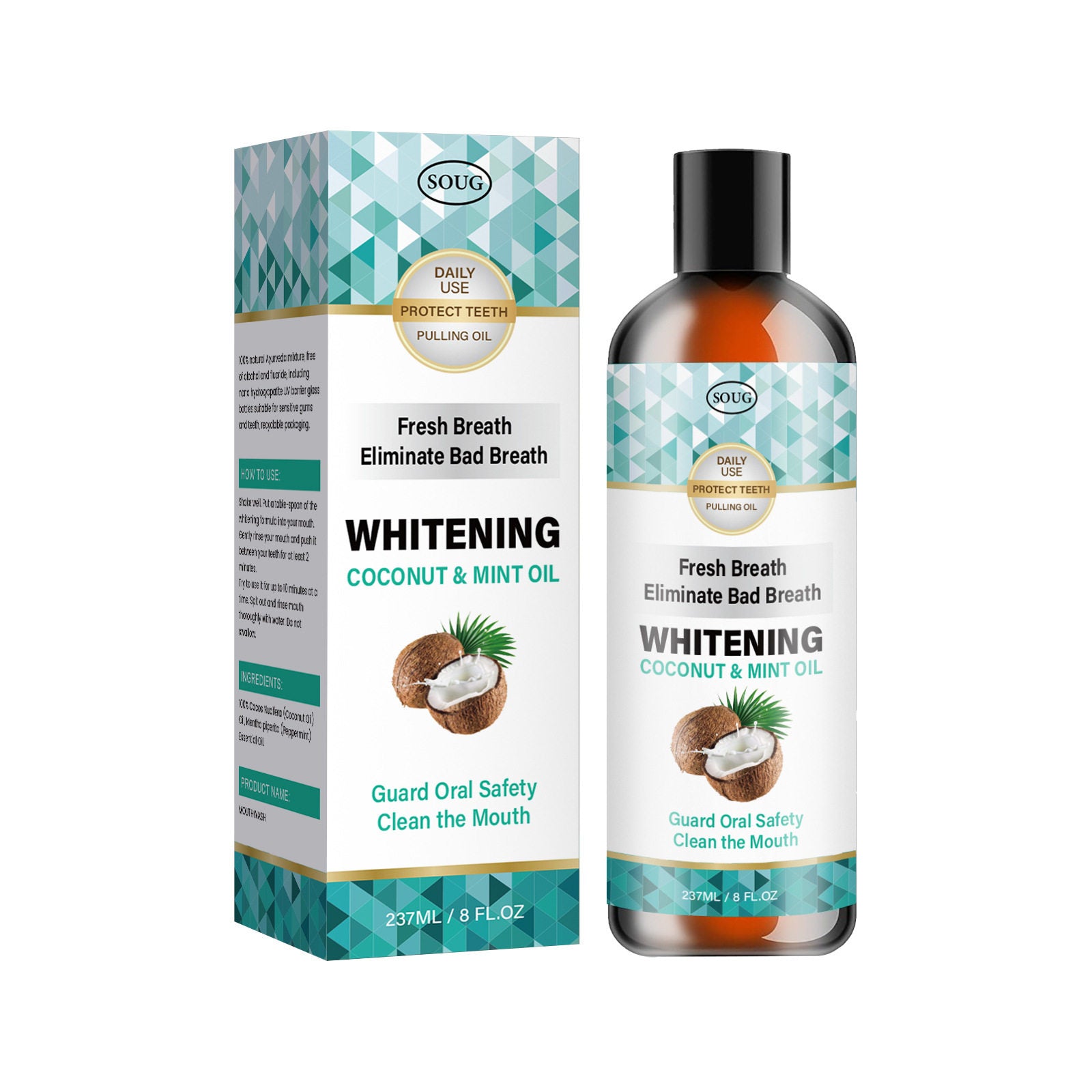 Coconut Mouthwash Fresh Care Cleans