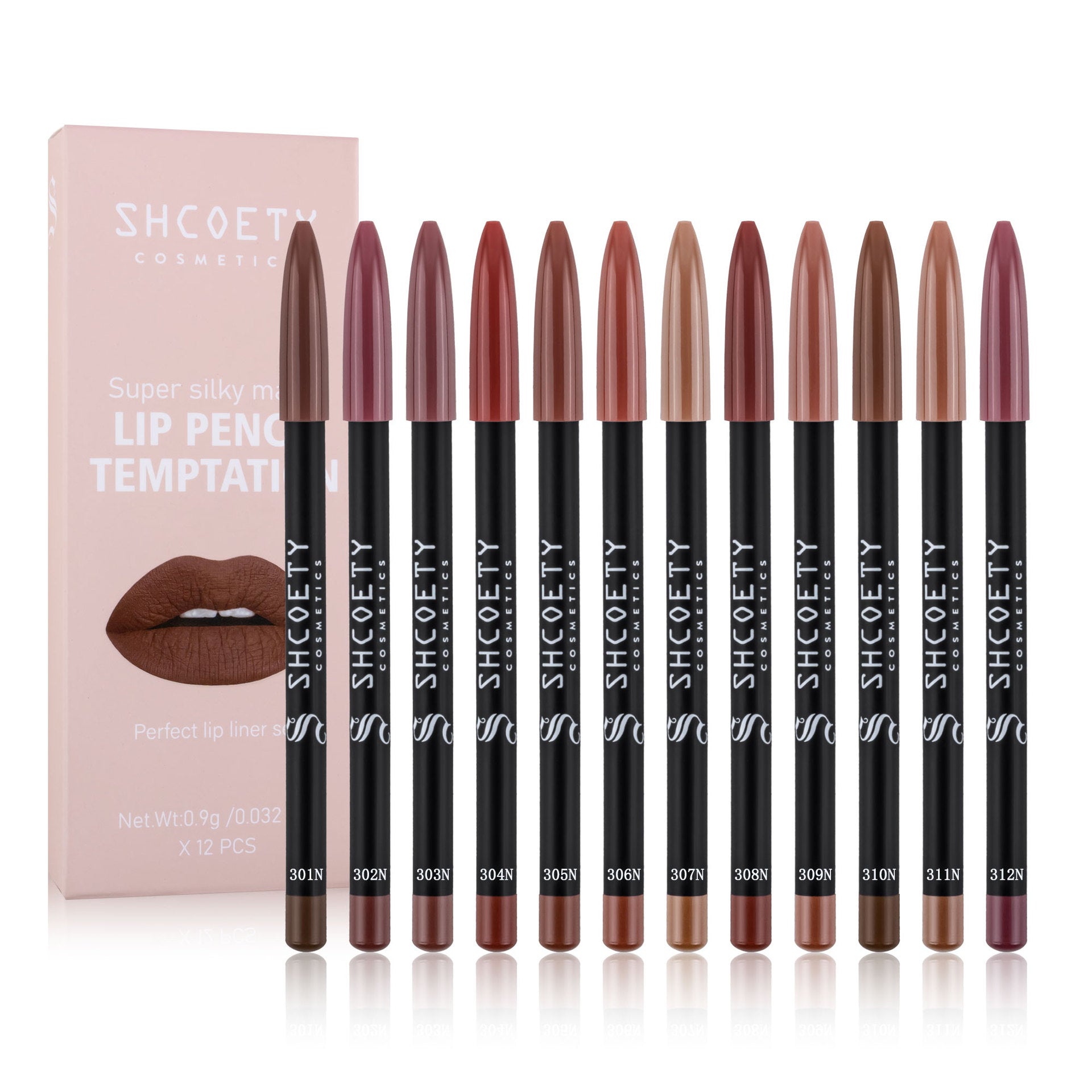 12-Color Matte Lipstick and Liner Set